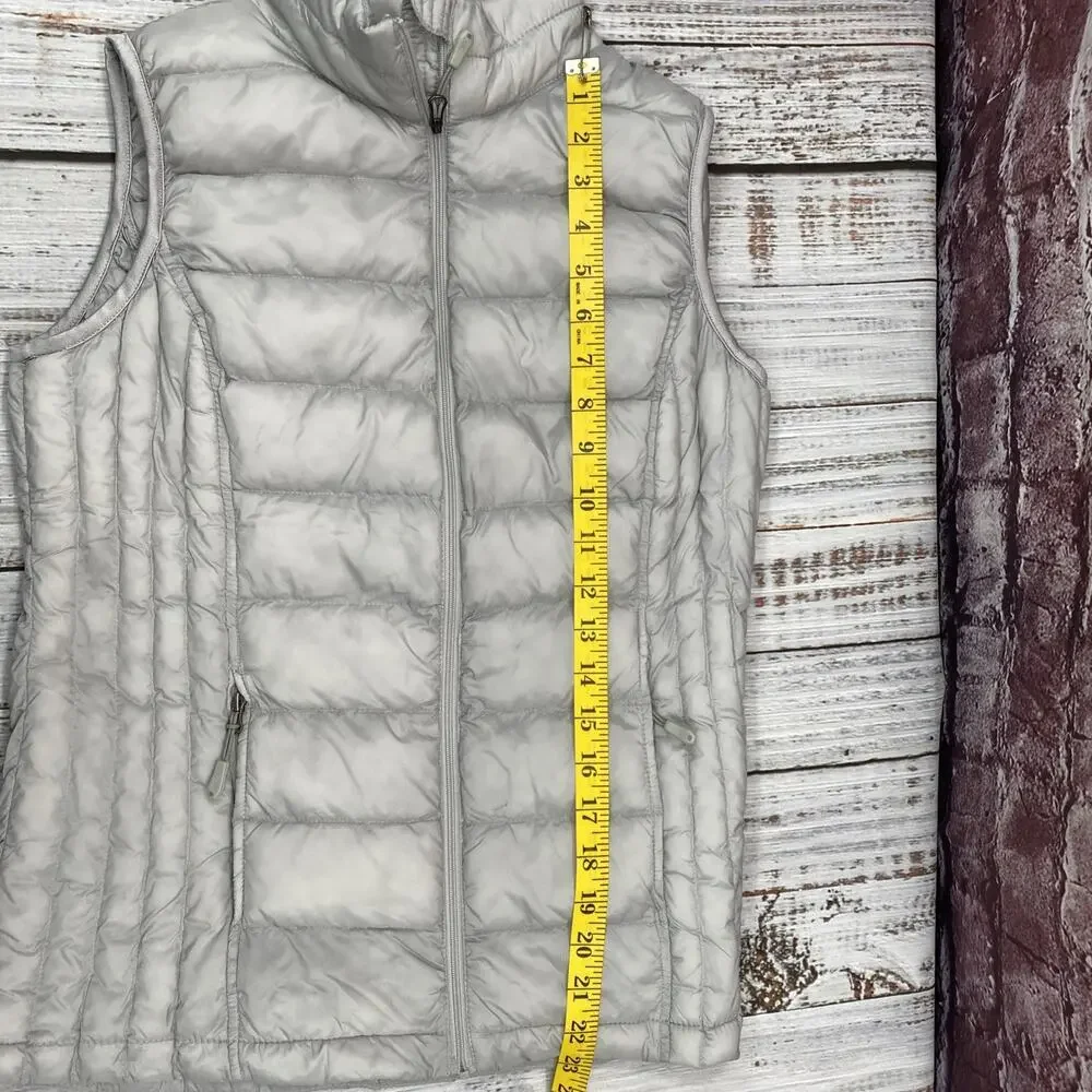 32 Degrees Vest Womens Extra Small Gray Puffer Lightweight Packable Full Zip